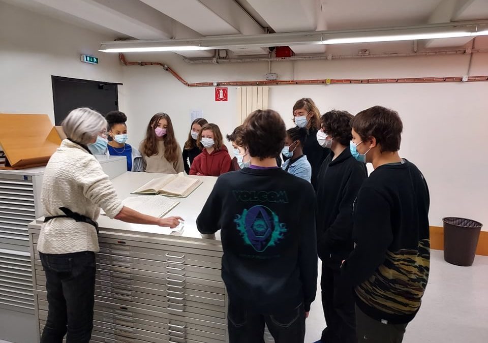 Les élèves de 3A en visite au Centre des Archives Diplomatiques de Nantes